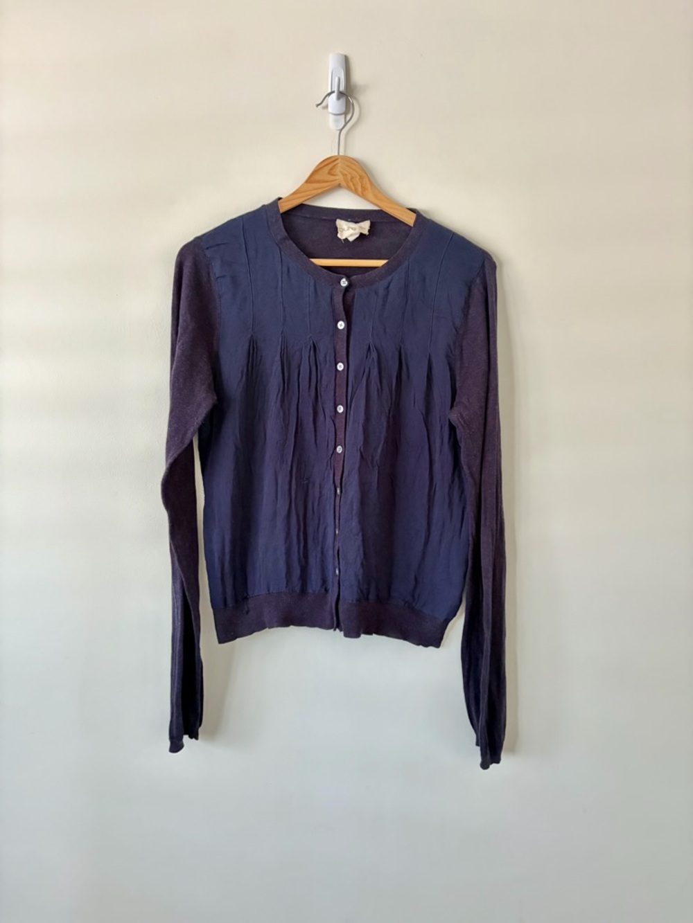 Vintage Pure DKNY Navy Button-Front Cardigan